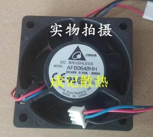 Delta AFB0648HH -BR00 6025 DC48V 0.10A 6CM 3-Pin Dual Ball Inverter Cooling Fan