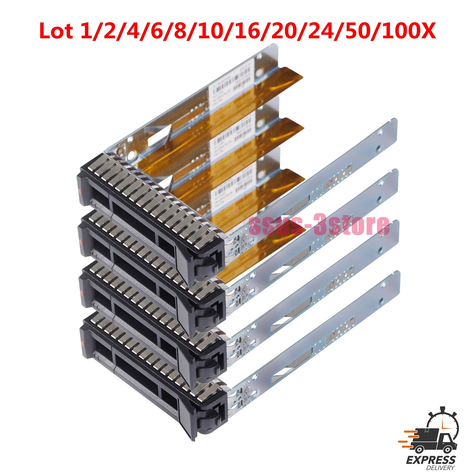 Lot 00E7600 2.5" SAS SATA Drive Caddy Tray Sled For IBM X3550 X3650 M5 X3850 X6