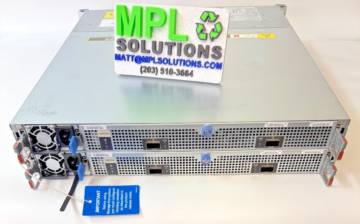NetApp NAJ-1801 w/2x NSM100 Disk Shelf 111-04256+B6  Storage Appliance MINT