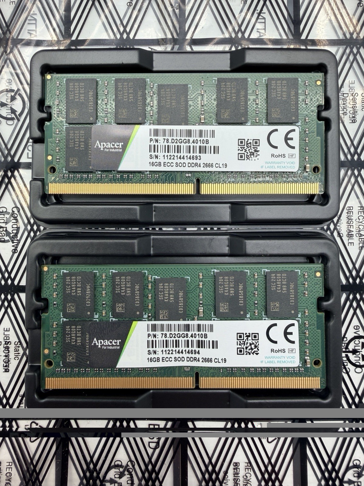 Apacer Industrial 32GB DDR4-2666 ECC Unbuffered SODIMM RAM PC4-21300 260-pin