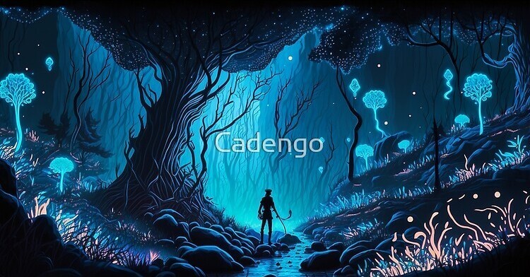 🍄Enchanted Forest Desk Mat 80x40cm / 31in x 15in Desk Pad, deskmat, merch