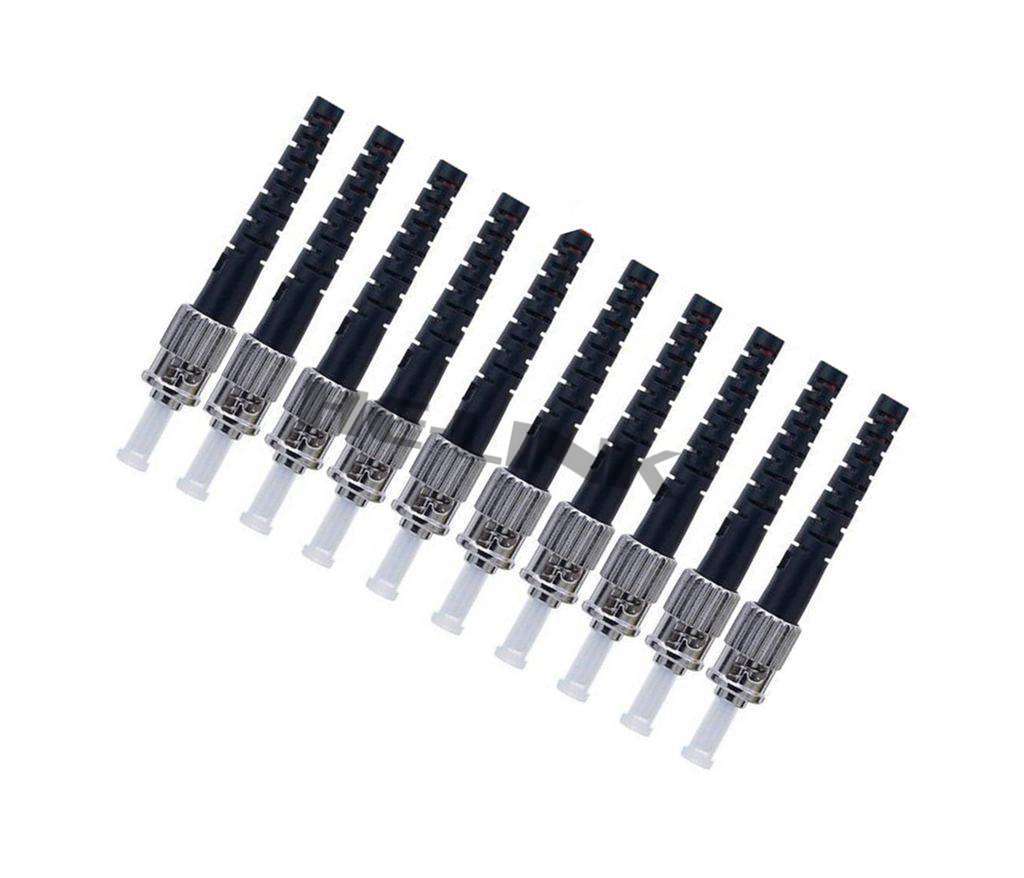 200M ST-ST Indoor Armored Singlemode 10 Strands Fiber Optic Cable