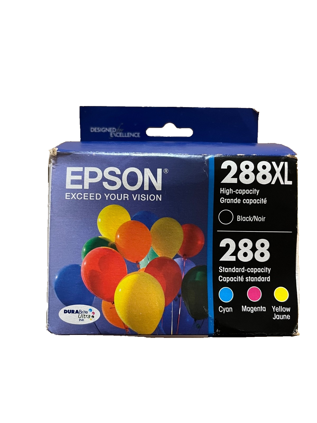 Epson 288XL Cyan Magenta Yellow and Black Ink Cartridge Set T288XL-BCS NEW