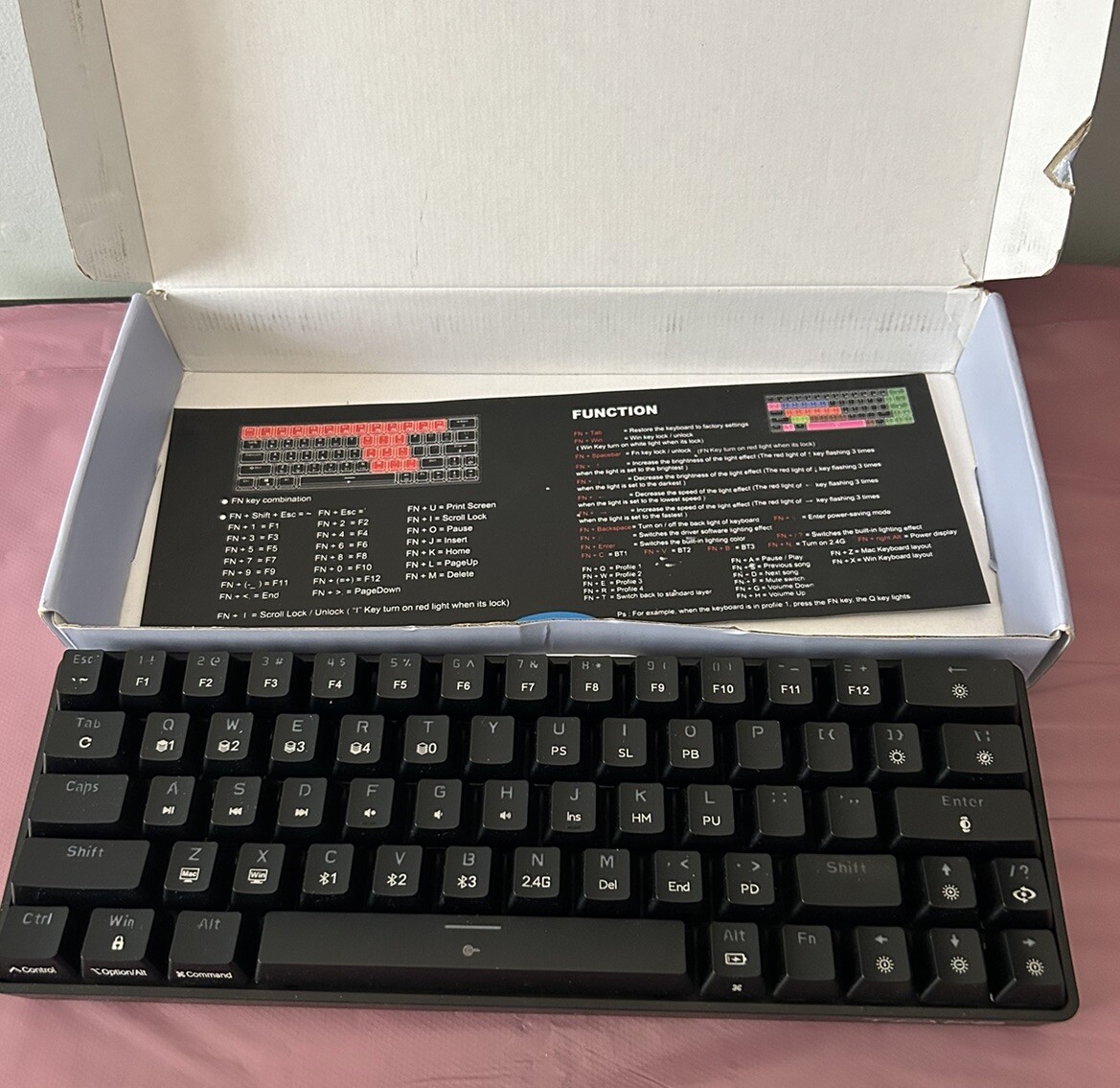 TMKB T63 Technology Mechanical Keyboard Wireless,Triple Mode BT5.0/2.4G/USB-C