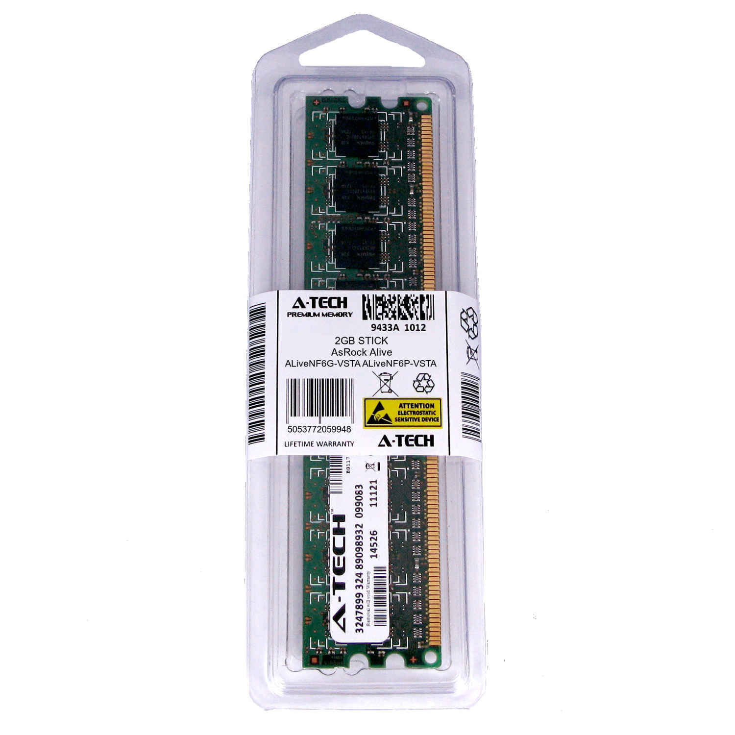 2GB DIMM AsRock Alive ALiveNF6G-VSTA ALiveNF6P-VSTA ALiveNF7G-GLAN Ram Memory