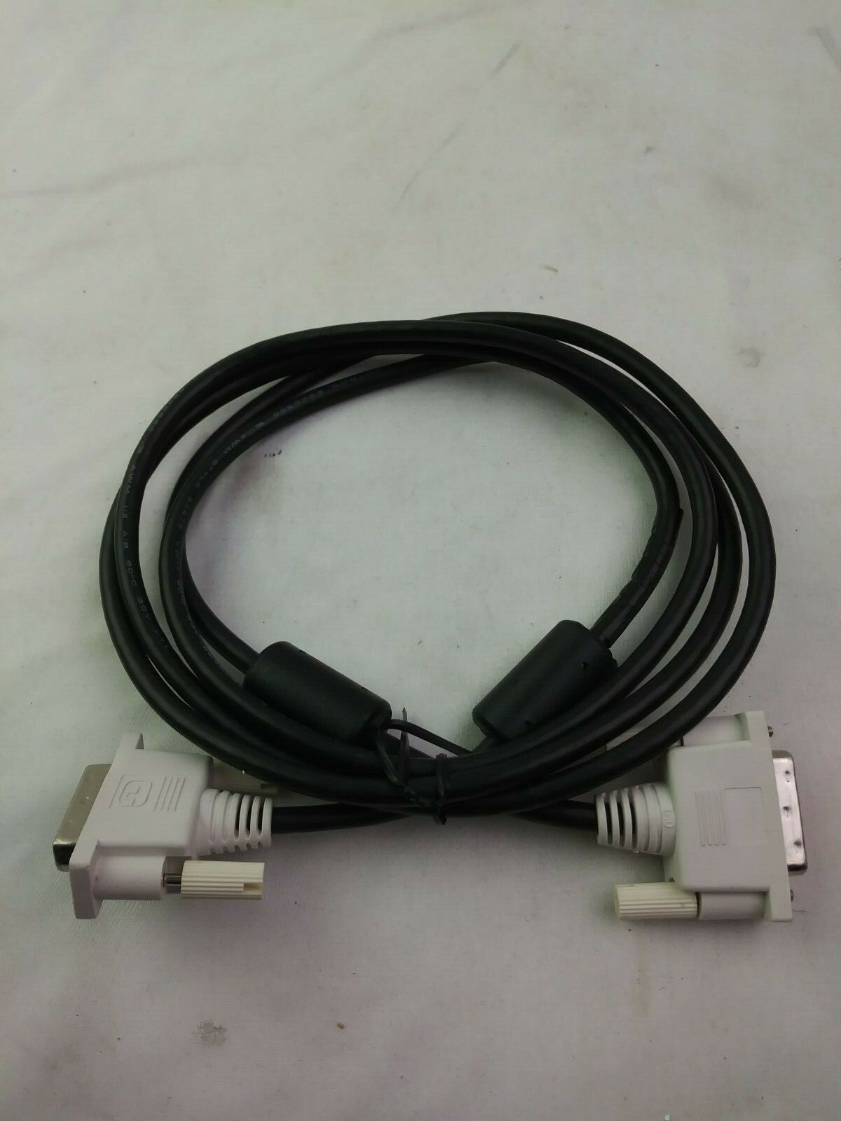 New Monoprice 6ft DVI Male to Male 19pin Cable Cord Connects Monitor White