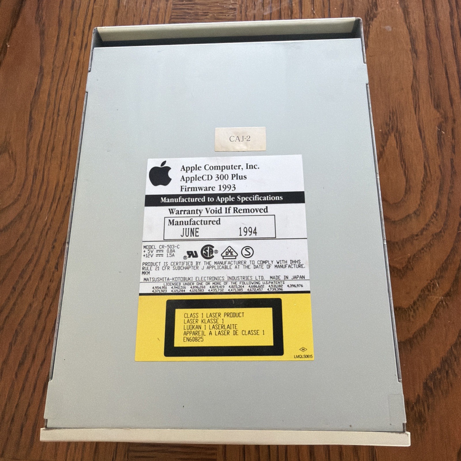 AppleCD 300 Plus internal SCSI 2X CD ROM drive, CR-503-C,Macintosh 7100 Untested