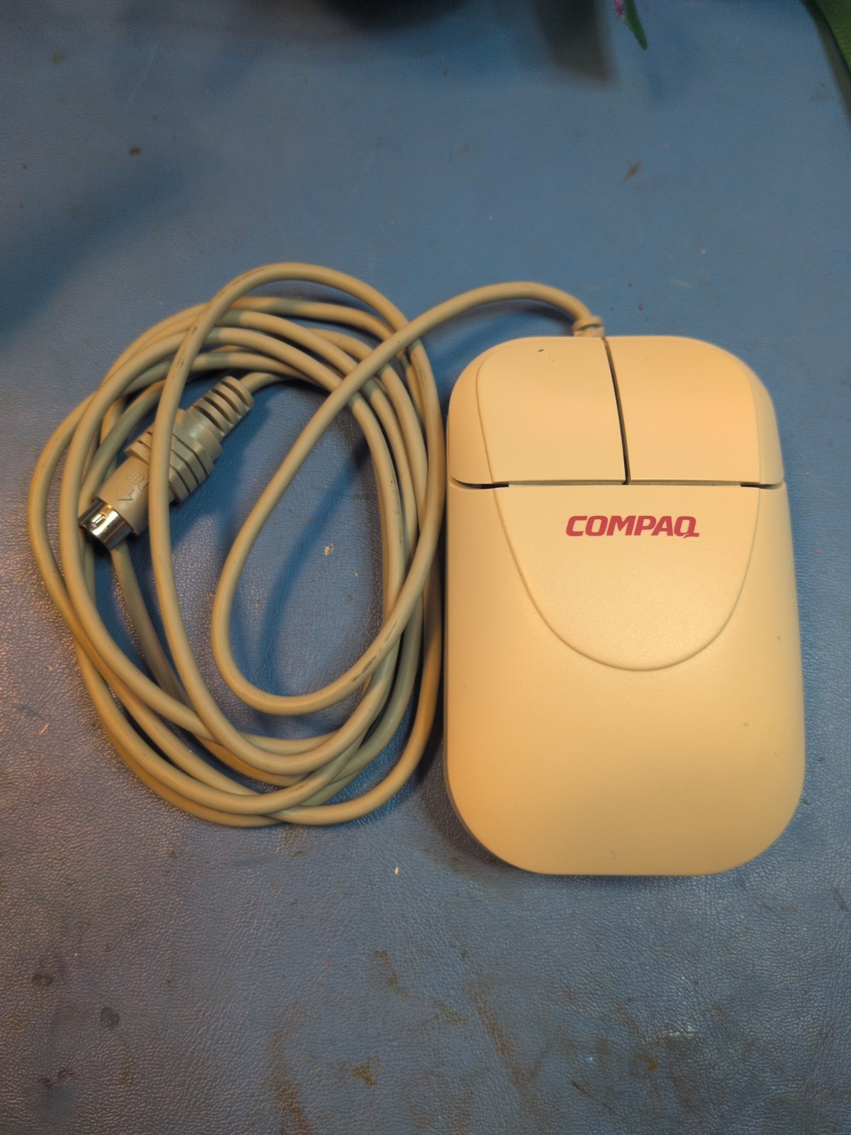 Rare Compaq PS/2 Ball Mouse MUS4J Two Button Vintage Retro TESTED