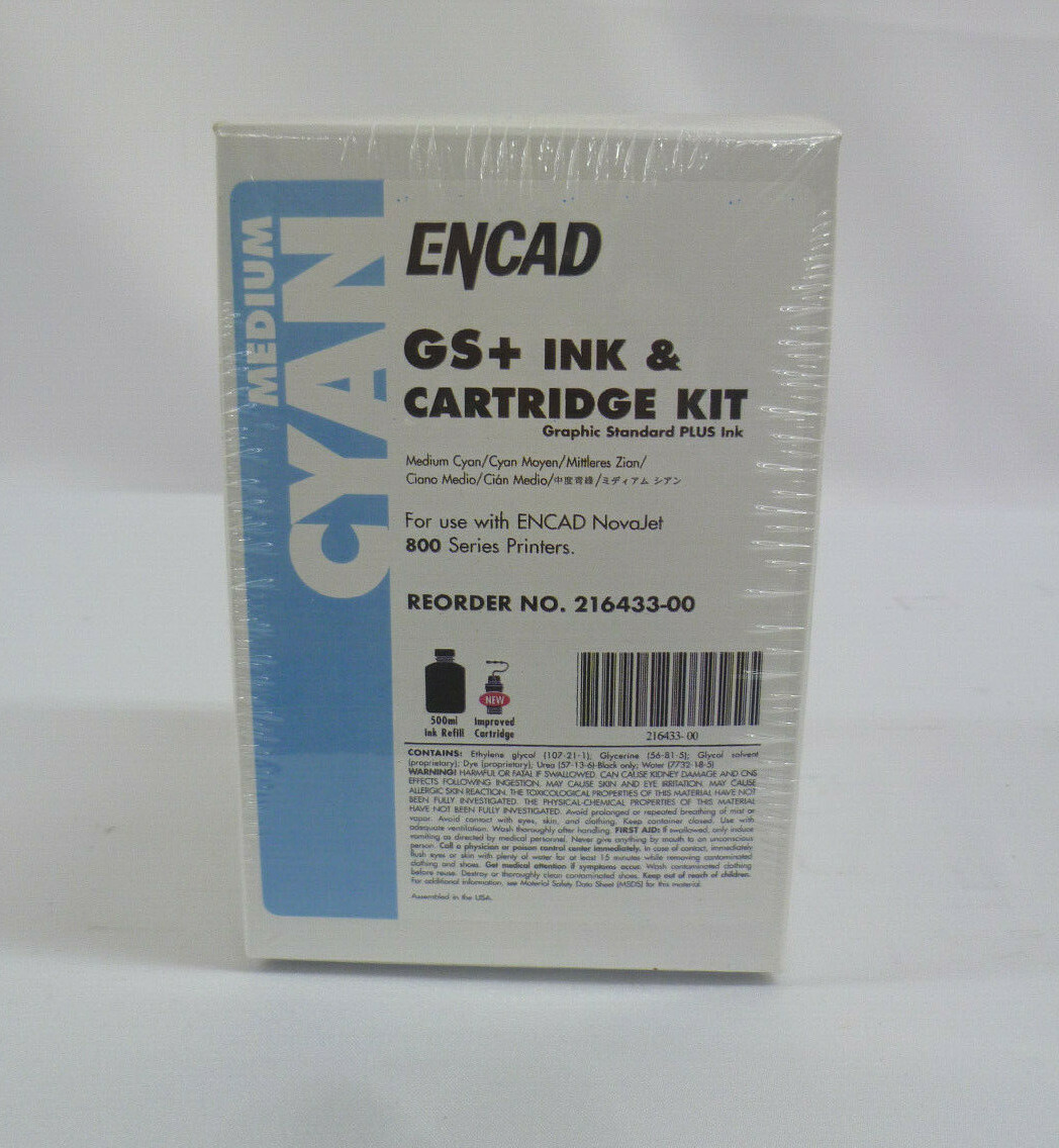 ENCAD Kodak GS+ Ink & Cartridge Kit Medium Cyan Novajet 800 Printers (216433-00)