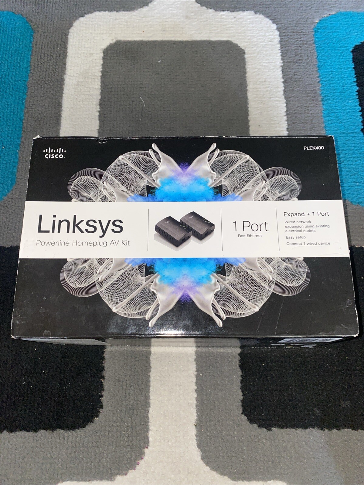 Linksys Cisco Powerline 400 Bridge 1-Port Network Adapter Kit PLEK400 - Open Box