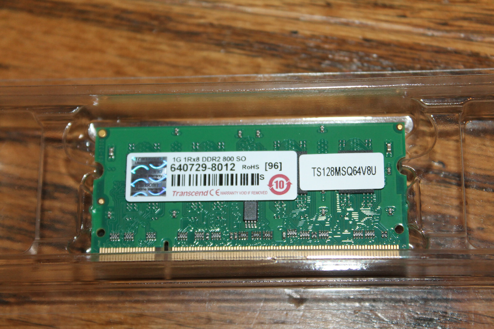 Transcend 1G 1Rx8 DDR2 800 SO Memory - Lot of 10 640729-8012