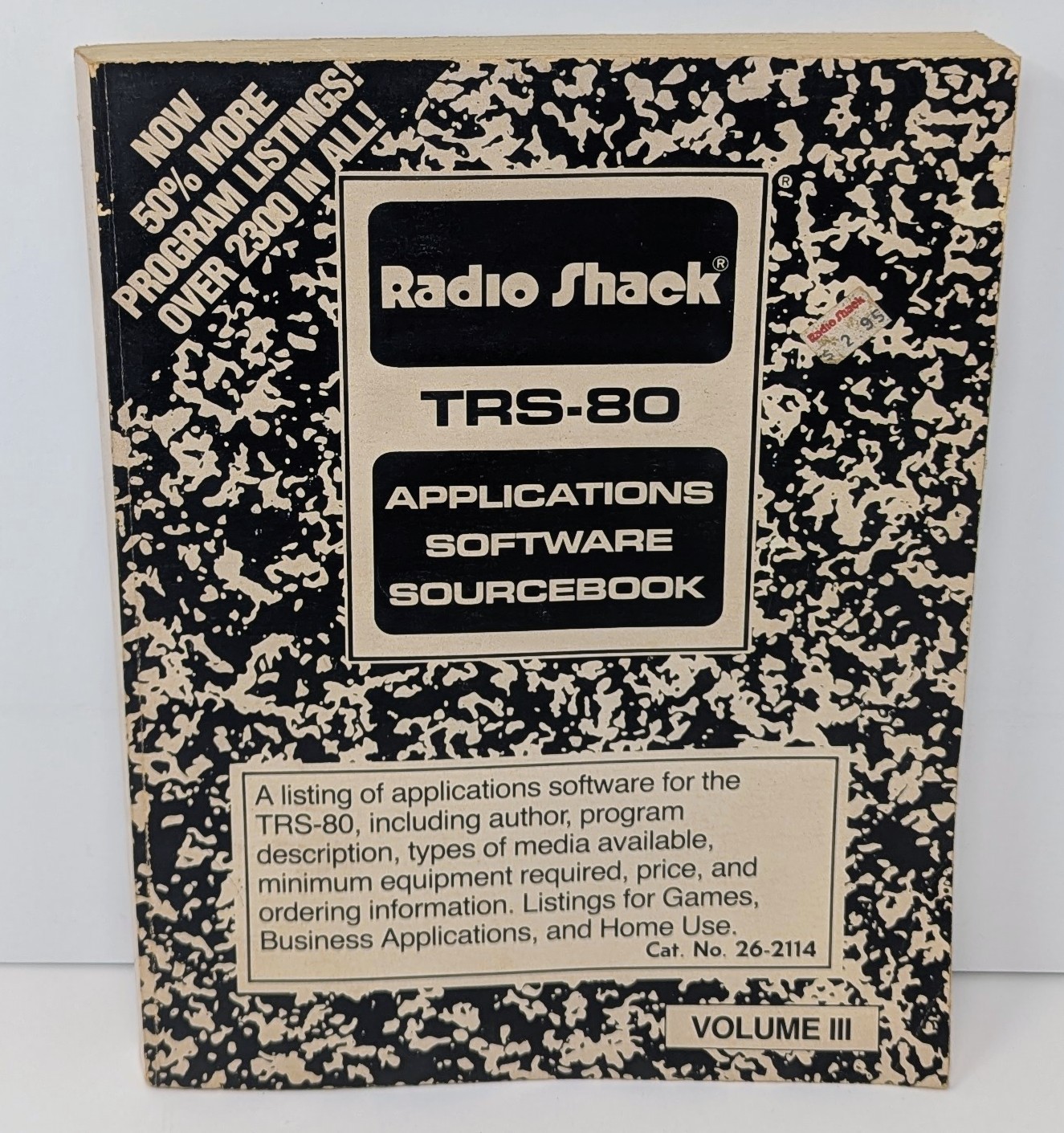 Radio Shack TRS-80 Applications Software Sourcebook Volume III (26-2114) 1983