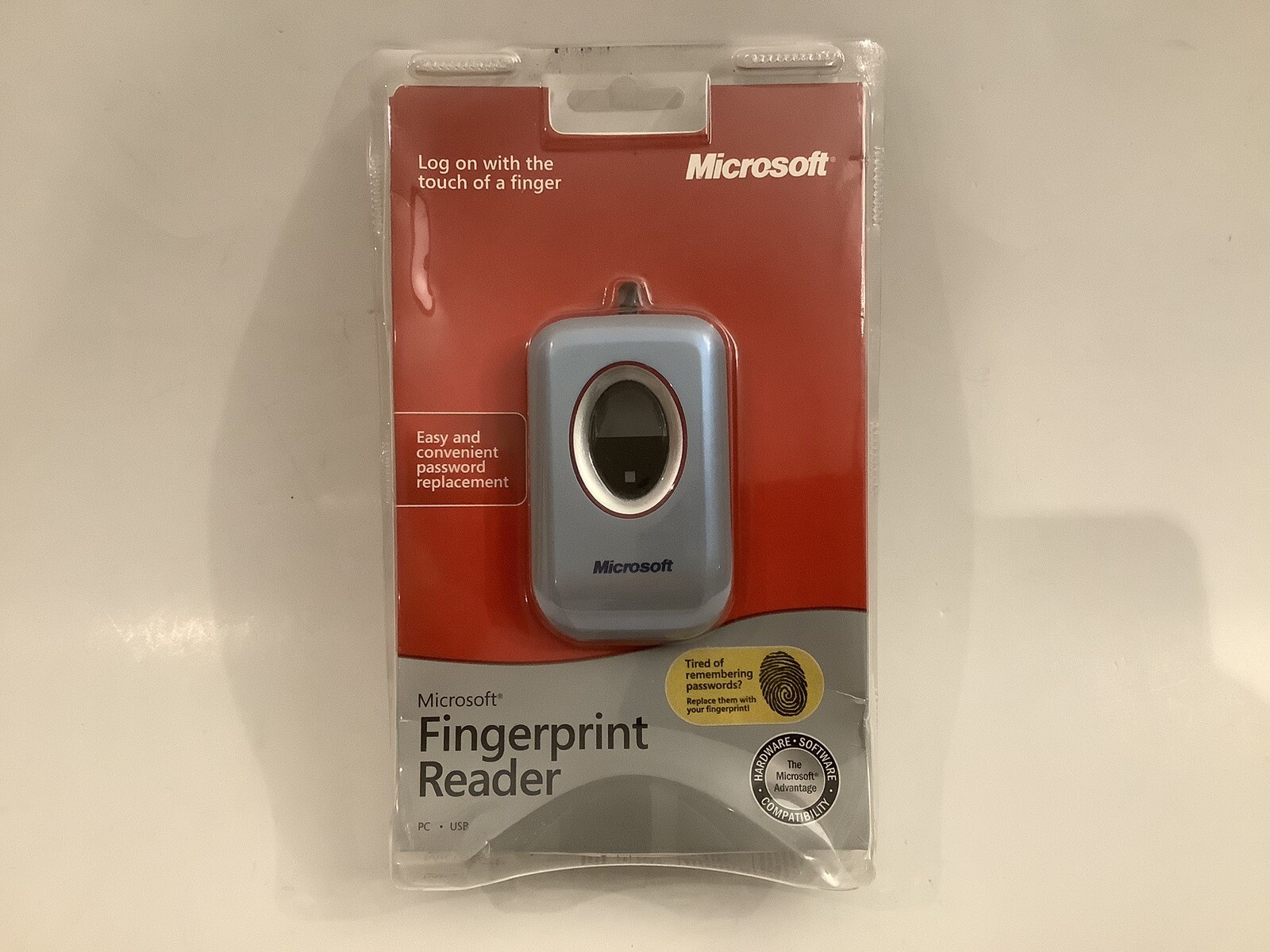MICROSOFT FINGERPRINT READER MODEL 1033 - NEW AND SEALED IN BOX -