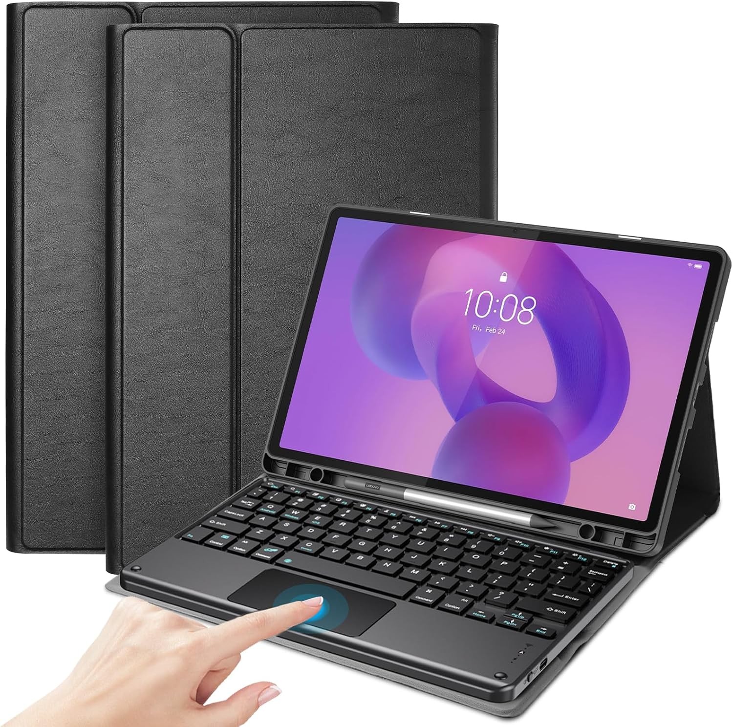 Case for Lenovo Idea Tab 11" - Detachable Wireless Type-C Keyboard Folio Cover