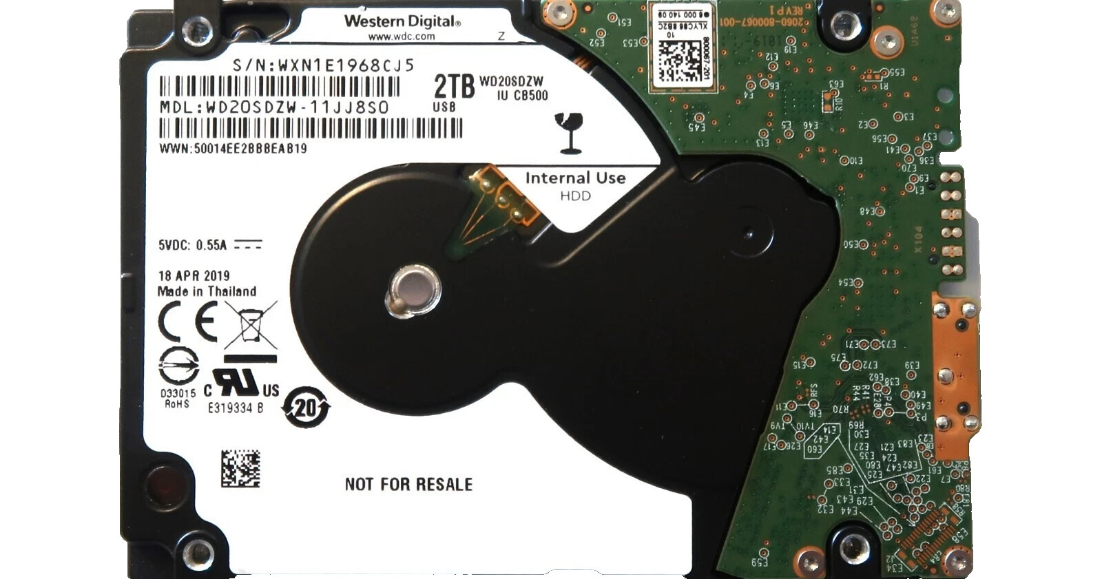 Western Digital WD20SDZW-11JJ8S0  2000gb USB 2.5  sdd