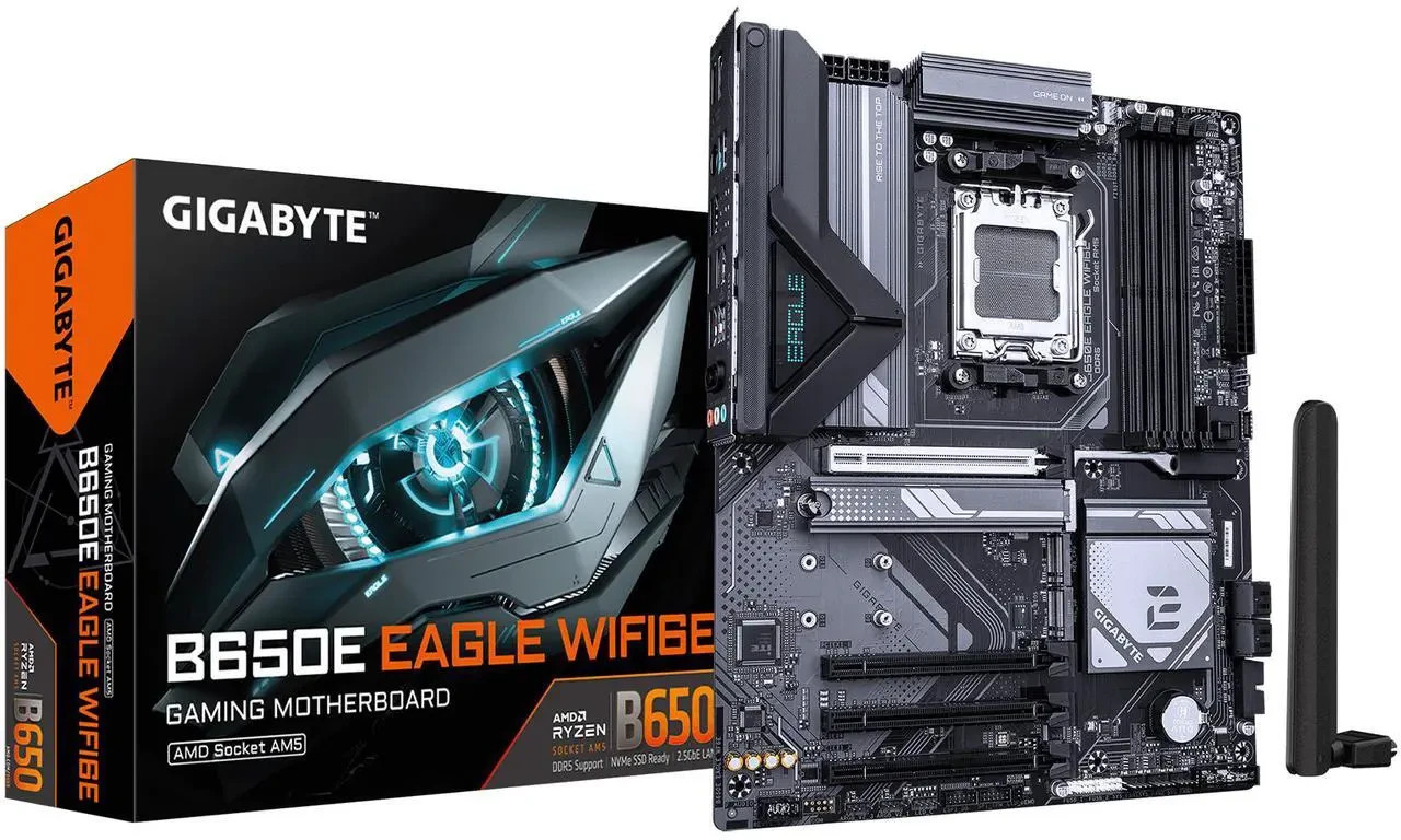 NEW Gigabyte B650E Eagle Wifi6E AMD AM5 Gaming Motherboard $180