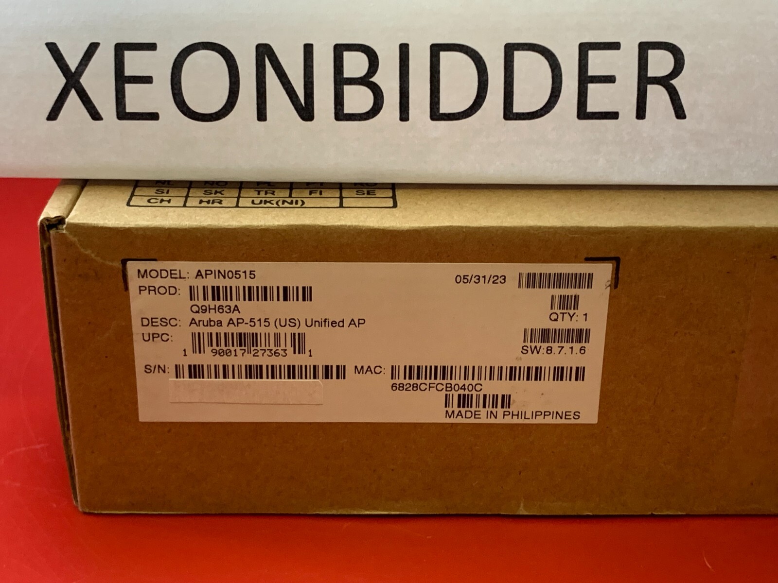 Q9H63A HPE ARUBA AP-515 (US) UNIFIED Access Point AP HPE Retail NEW OPEN BOX