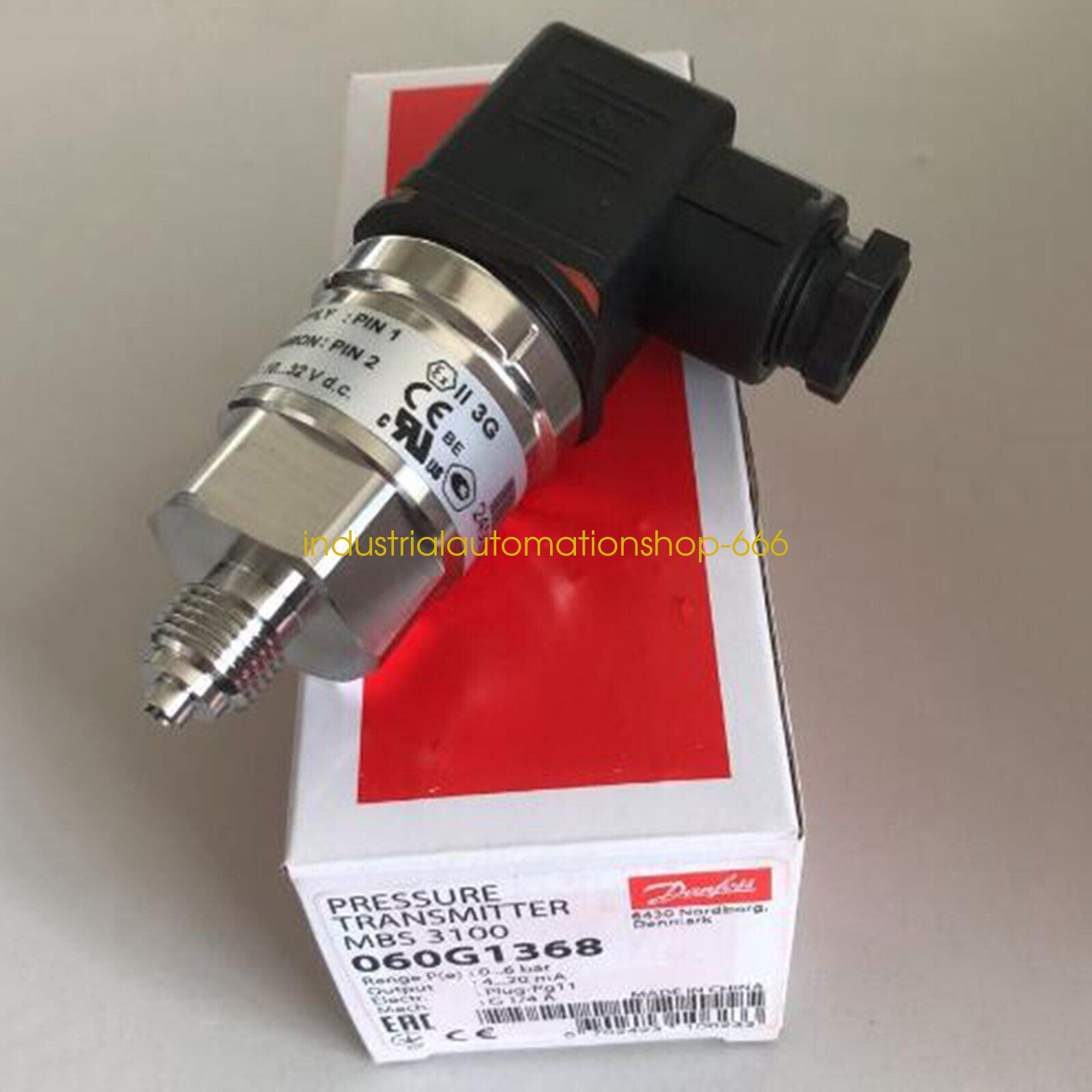 1PCS New Danfoss pressure transmitter MBS 3100 060G1368 Via DHL or FedEX
