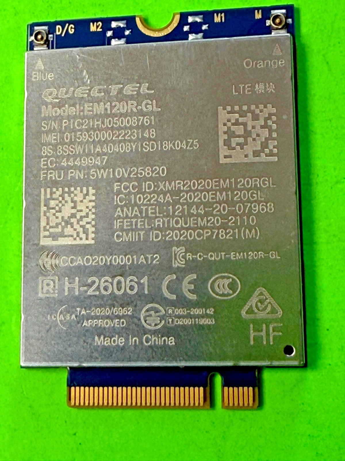 5W10V25820 Lenovo ThinkPad L15 Gen 2 + 1 4G Quectel EM120R-GL LTE