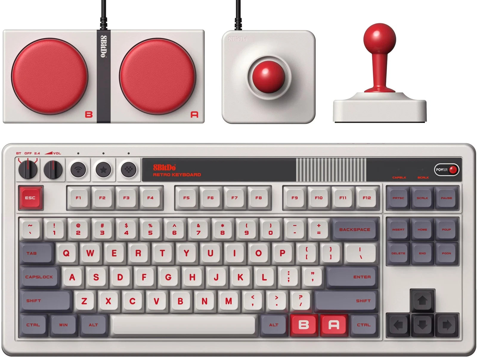 8BitDo - Retro Joystick and Mechanical Keyboard - N Edition NEW Sealed