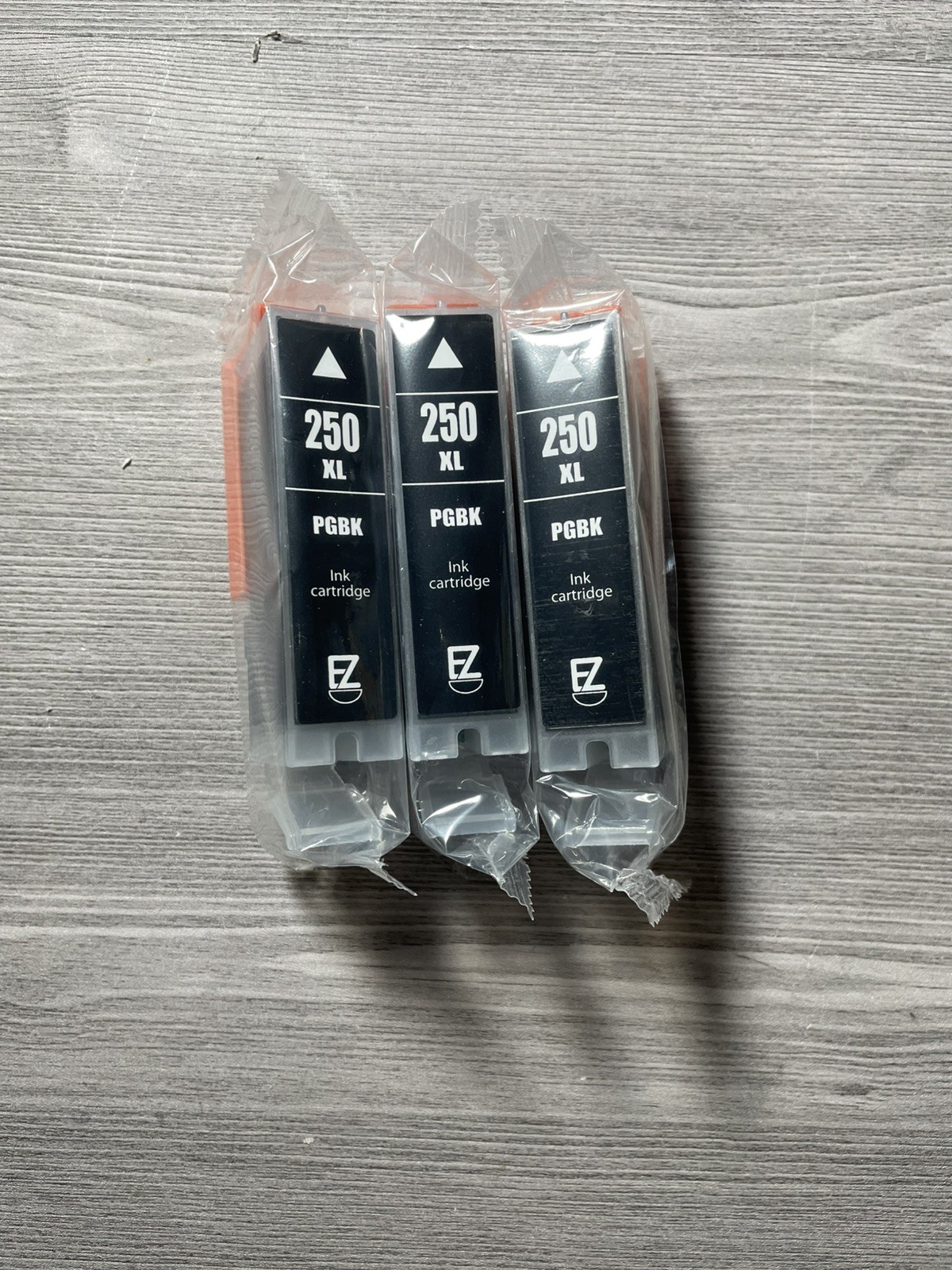 (3) EZ INK Canon Pixma PGBK 250 XL PGI-250XL BLACK Ink Cartridge SEALED