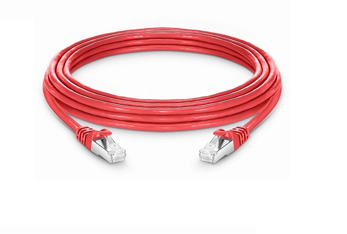 Proline Cat 6 PVC RJ45 M/M 30ft Copper Red Ethernet Cable PRO-30FCAT6-RD-TAA
