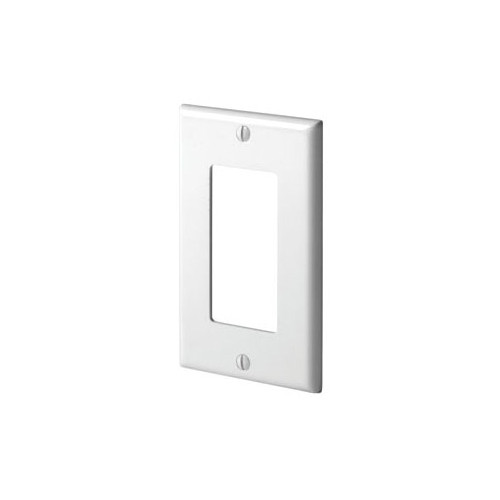 Leviton 80401-W, White, (1) Decora/GFCI, 1-Gang, Standard, Wallplate, 1pc