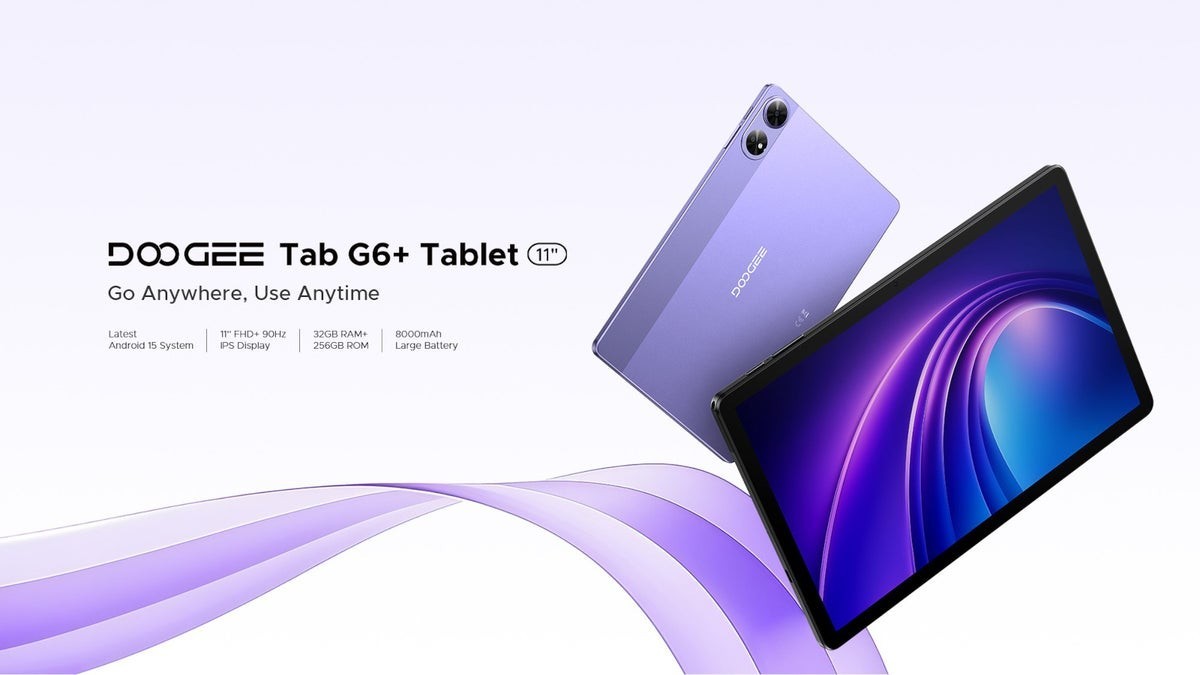 DOOGEE G6+ Android 15 Tablet 32GB+256GB 11 Inch Tablet PC