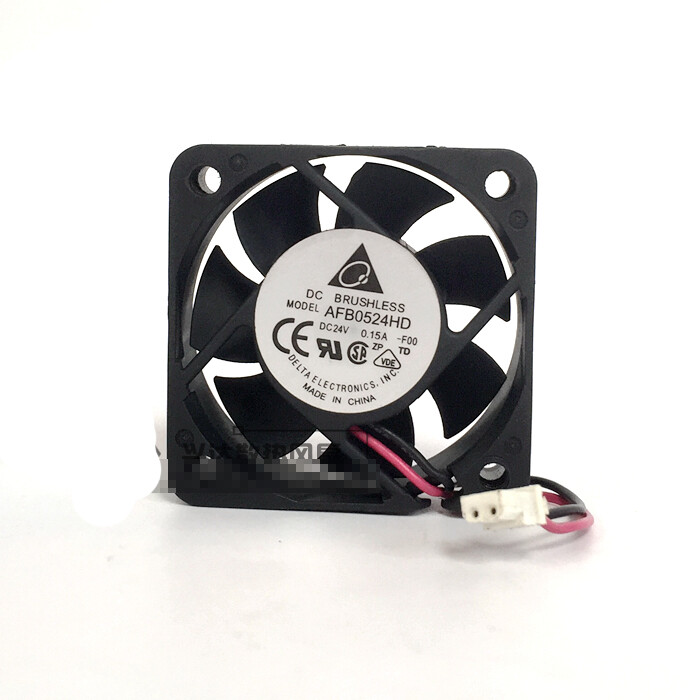 1pcs  Delta AFB0524HD 5015 5CM DC 24V 0.15A 2-wire silent cooling fan