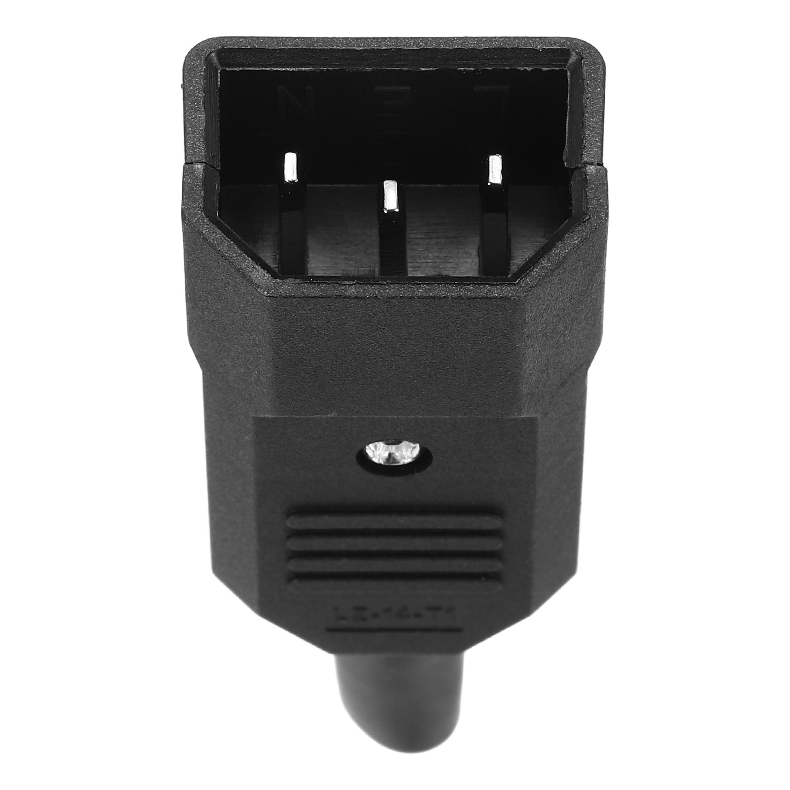 AC110-250V 10A Male IEC320 C14 Power Socket 3 Terminals Panel Mount 1 Pcs