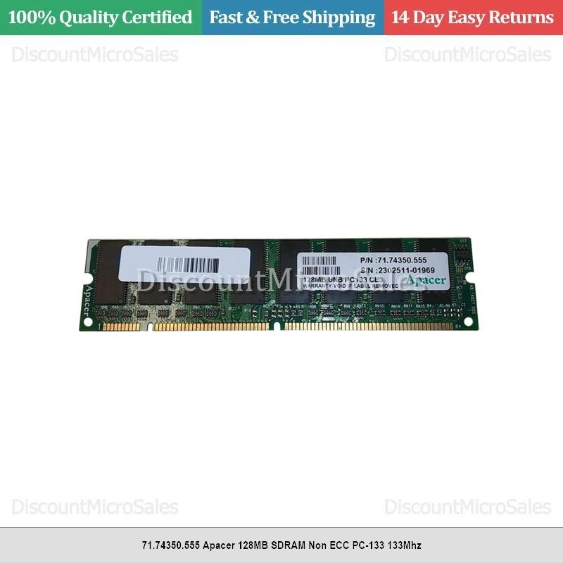 71.74350.555 Apacer 128MB SDRAM Non ECC PC-133 133Mhz