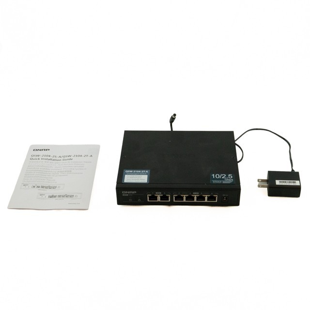 QNAP QSW-2104-2T-A 6-Port (2x 10G 4x 2.5G) Unmanaged Ethernet Switch