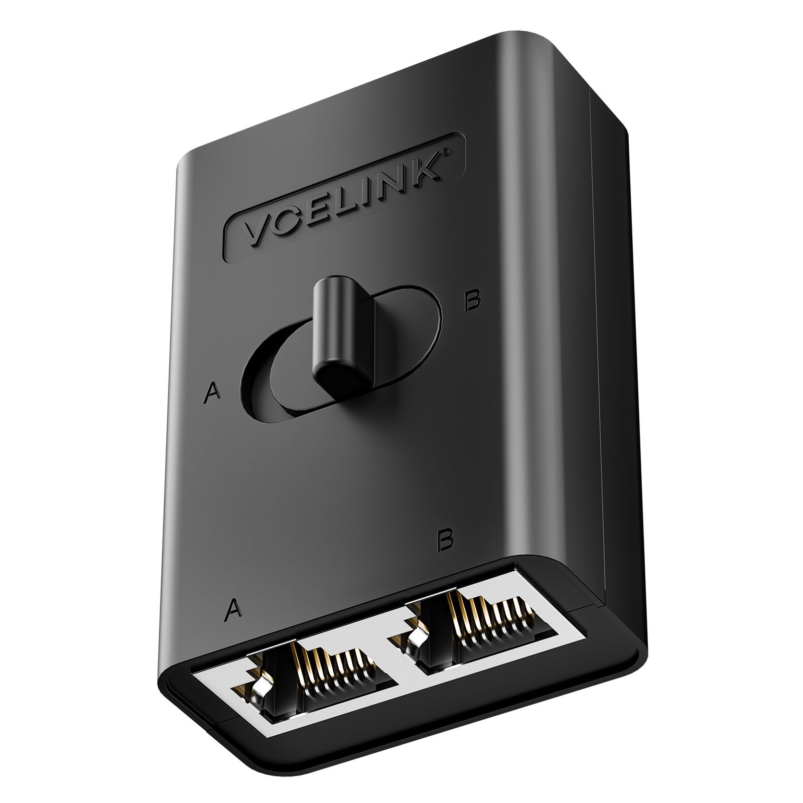 VCELINK 2 Port RJ45 Network Switch, Ethernet Splitter 2-in 1-Out or 1-in...