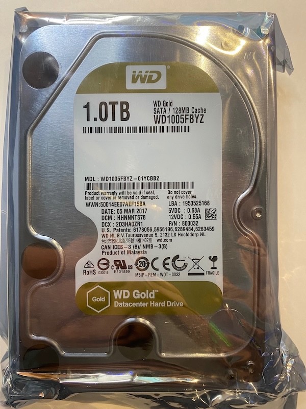 Western Digital Gold WD1005FBYZ 1 TB,Internal,7200 RPM,2.5 inch Hard Drive