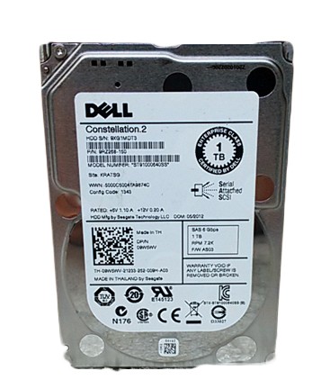Seagate Dell Constellation ST91000640SS 1TB 2.5" SAS 2 Enterprise Hard Drive