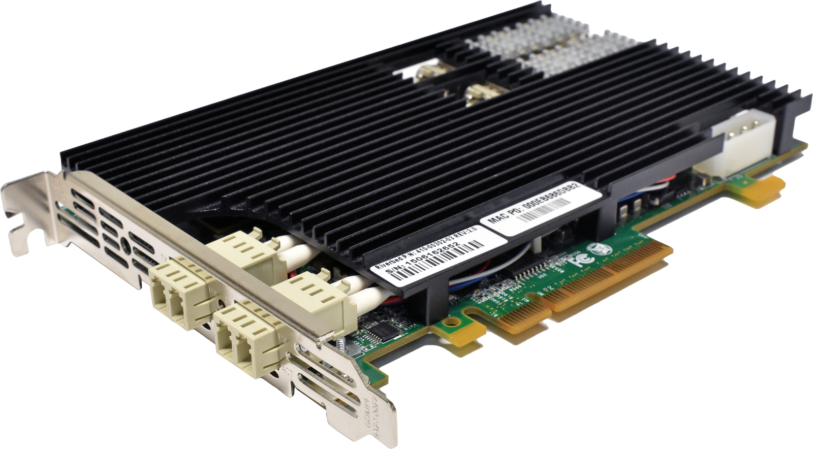 Riverbed Dual Port NIC-1-010G-2SR-BP 410-00302-03 SR Fibre 10G PCIe x8