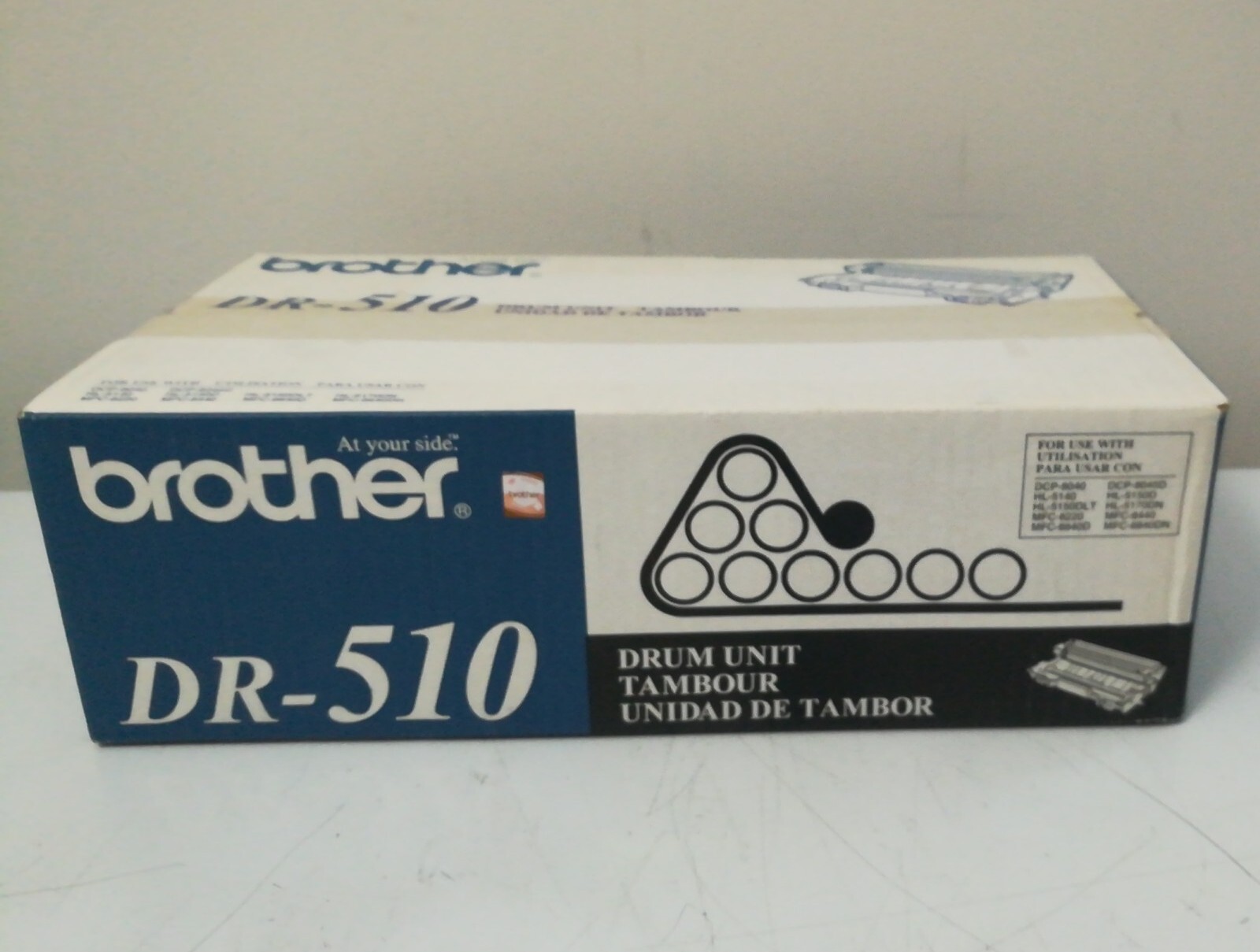 OEM Brother DR510 Drum Cartridge, 20,000 Page-Yield, Black Brand New in Open Box