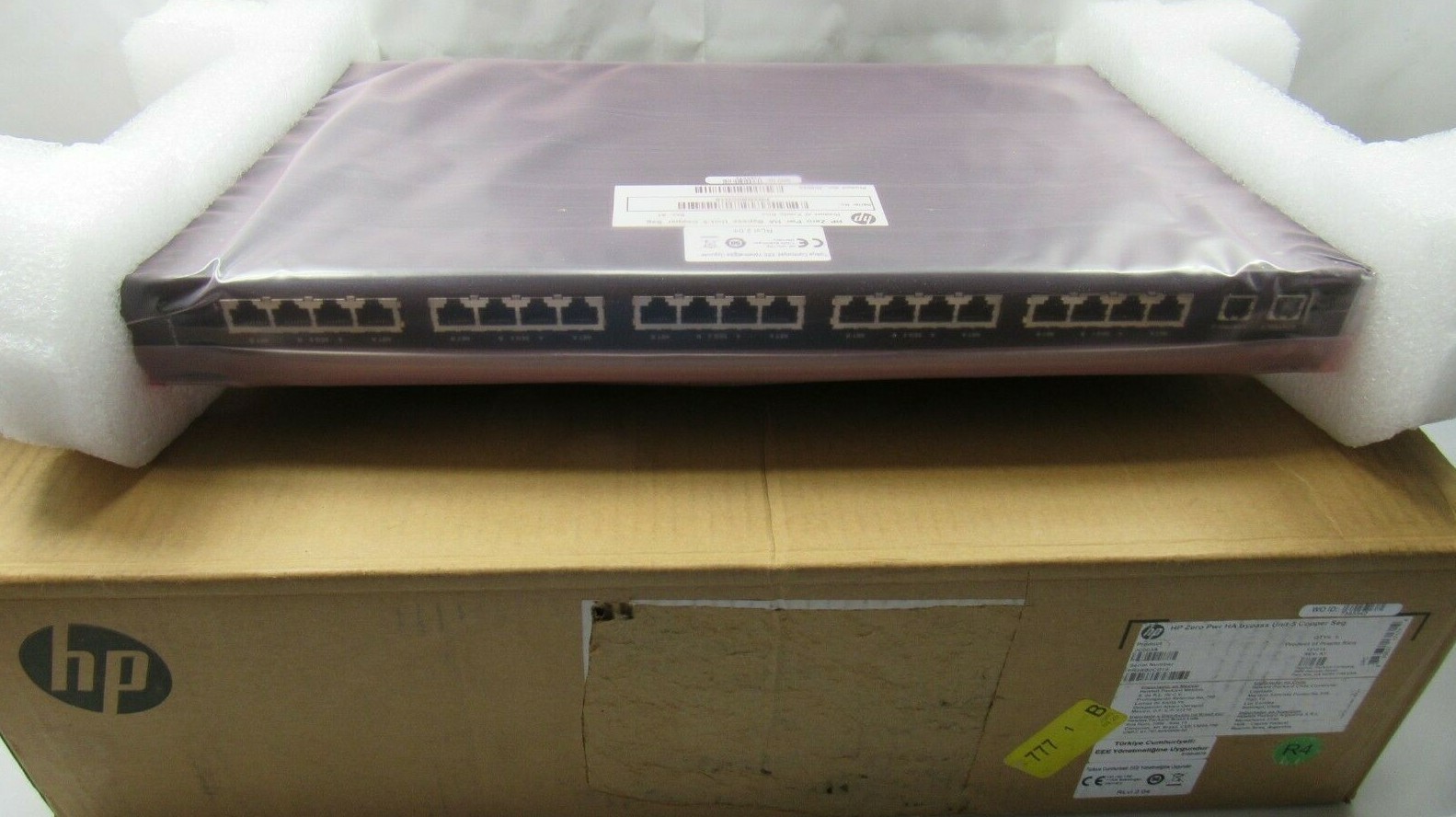 HP JC003A Zero Pwr HA Bypass Unit - 5 Copper Seg Tipping Point High Availability