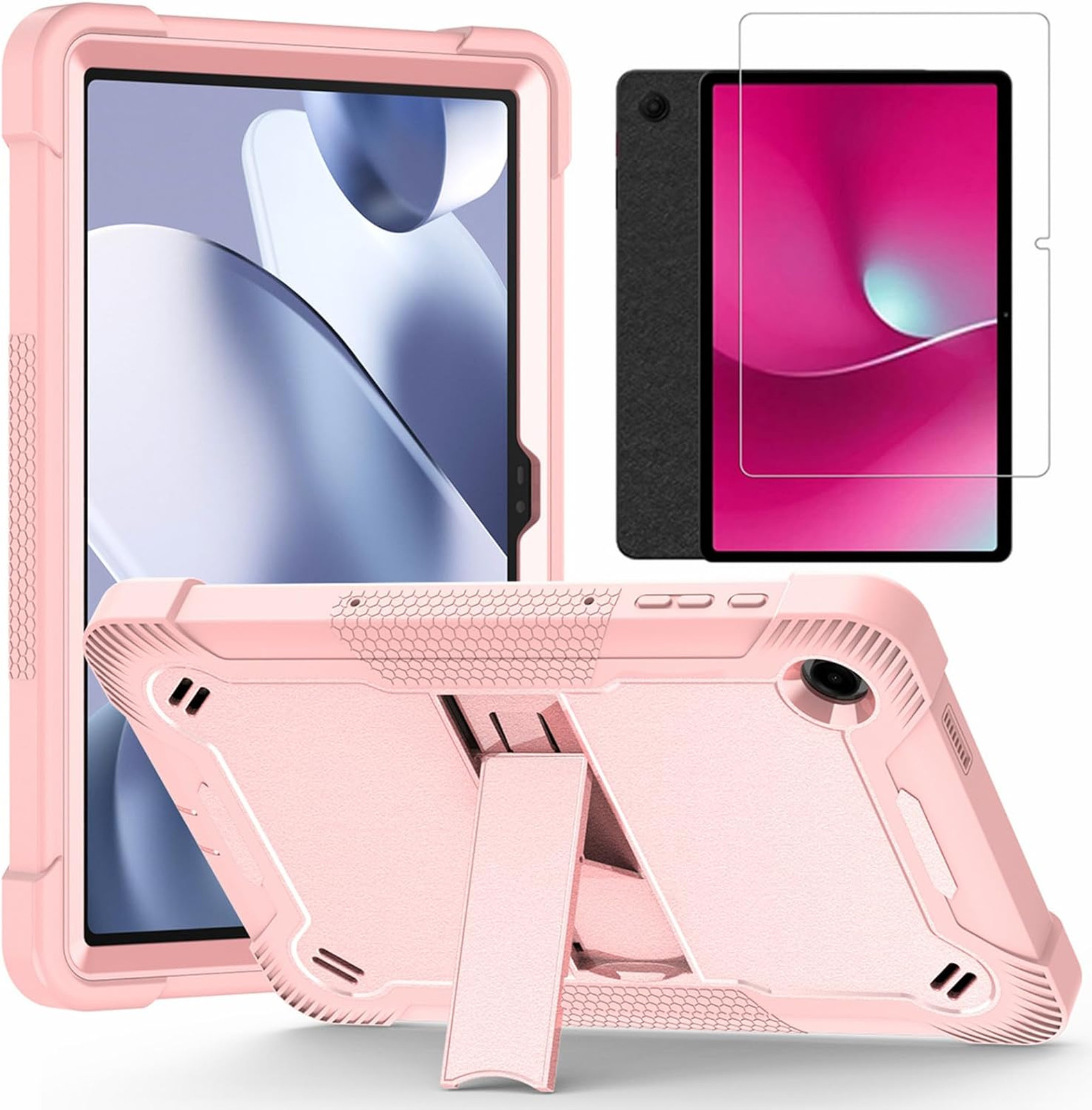 Kickstand Case for T-Mobile REVVL Tab 2 10.1 Inch 2025 Rugged Shockproof Cover