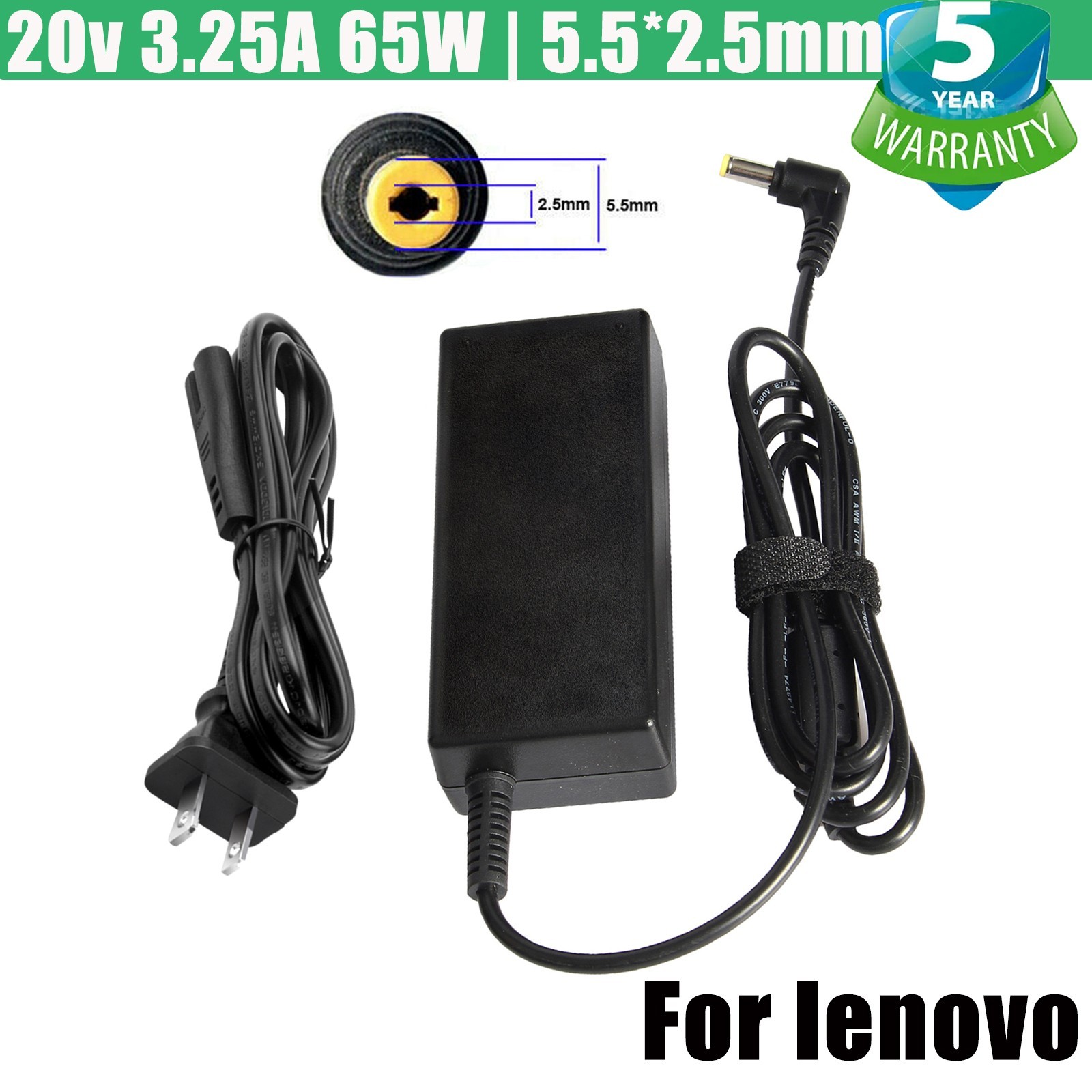 AC Adapter Charger for Lenovo IdeaPad g530 g550 g555 g560 y450 y530 Power Supply