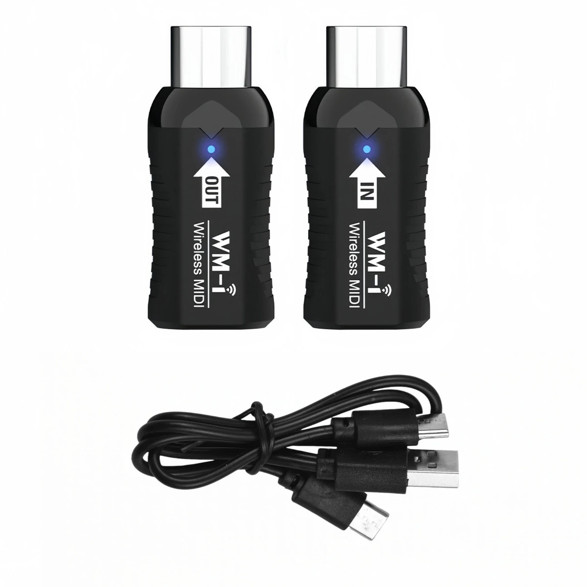 WM-1 Rechargeable Wireless MIDI Adapter 2.4GHz Audio Transmitter Receiver