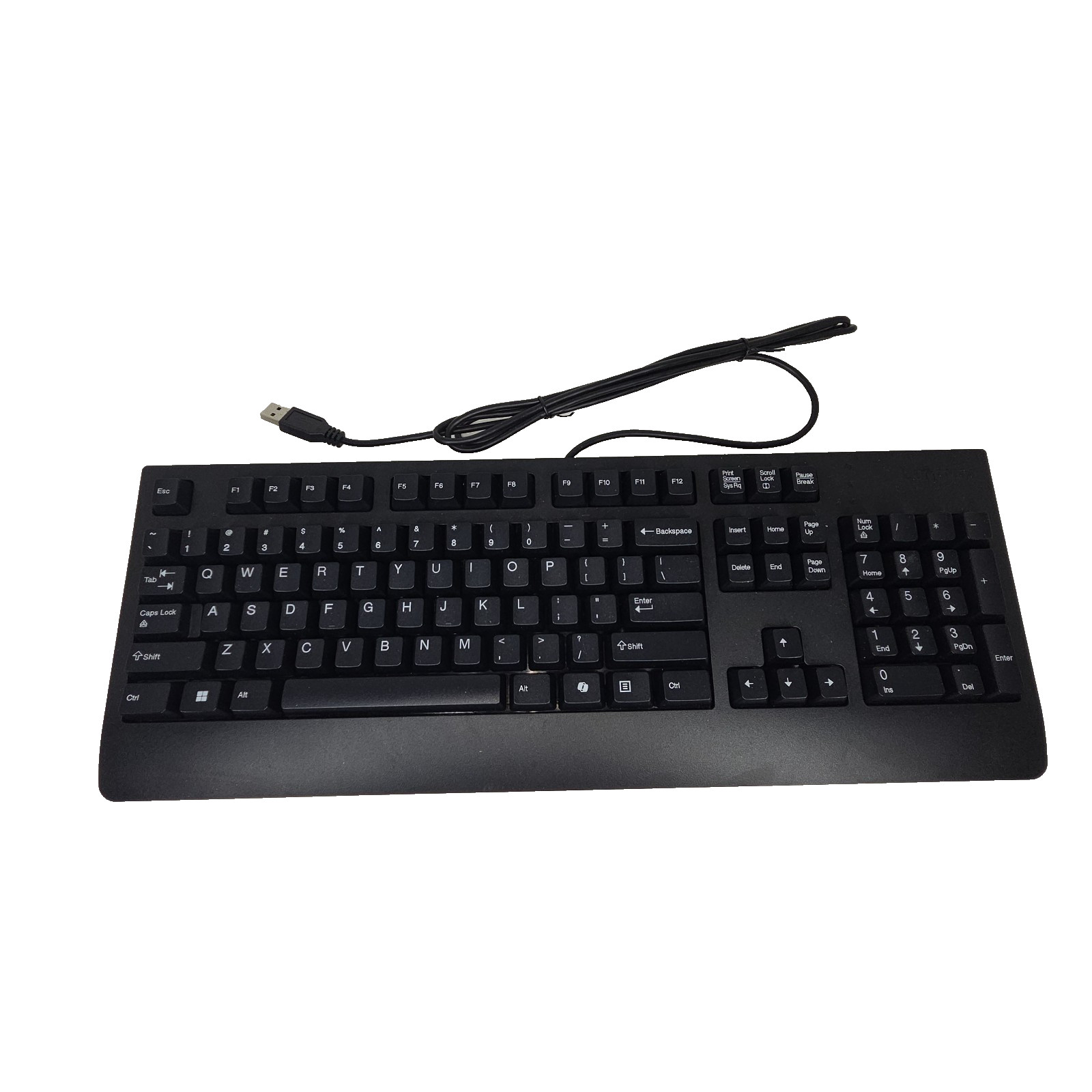 Lenovo Keyboard Model KU1619 Wired USB PC Computer Desktop Laptop Typing Type