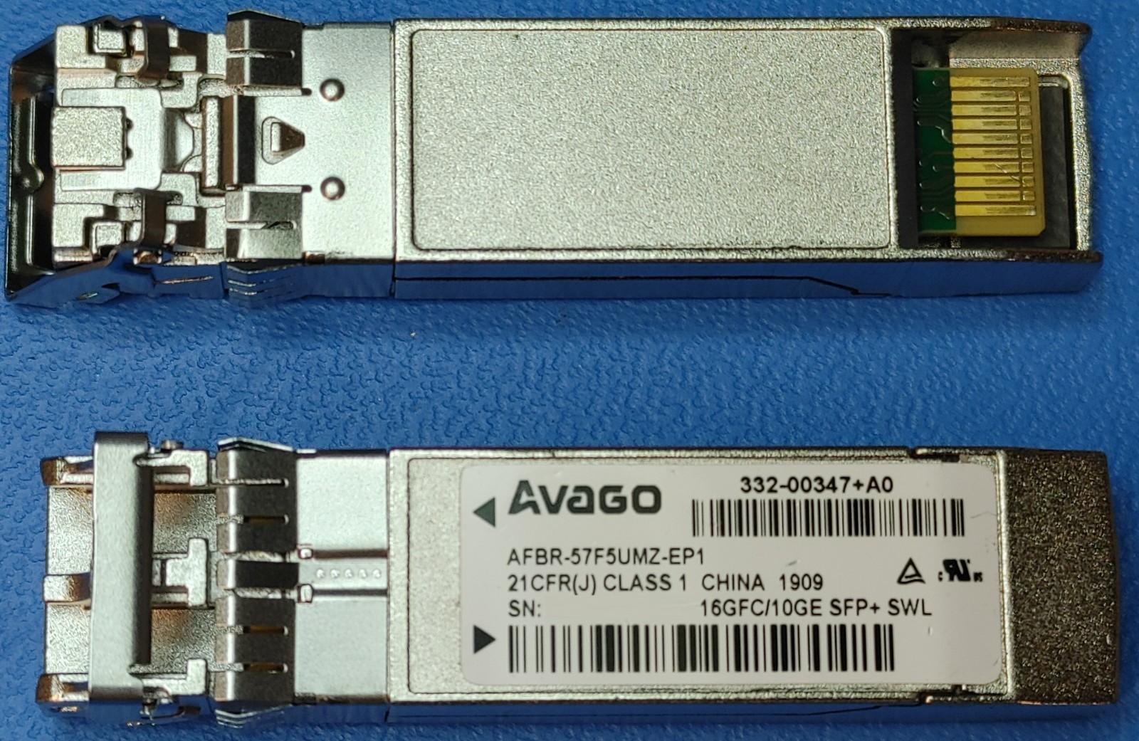 LOT of 30 Avago AFBR-57F5UMZ-EP1 332-00347 16Gb FC SFP+ 850nm MMF  Transceiver