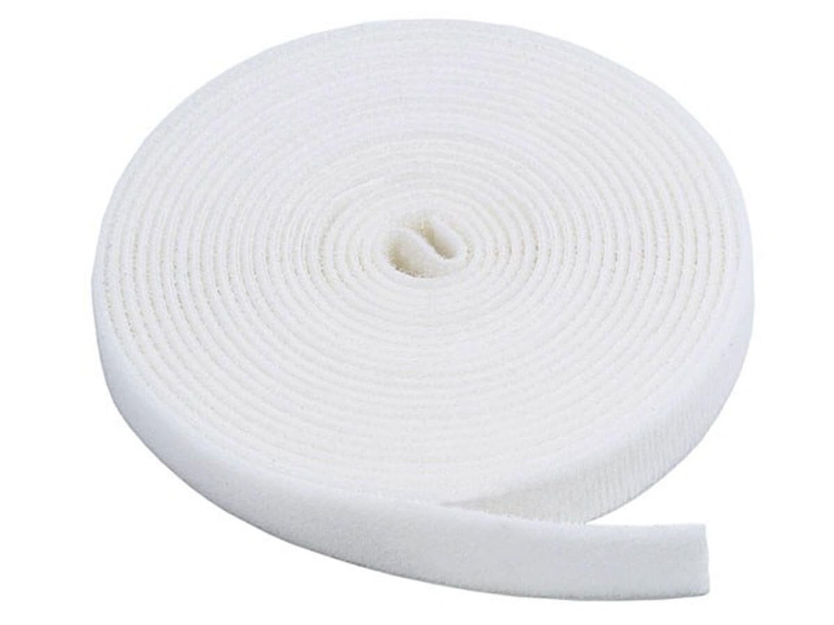 Monoprice 3-Pack Hook & Loop Fastening Tape 5 yard/roll, 0.75-inch - White