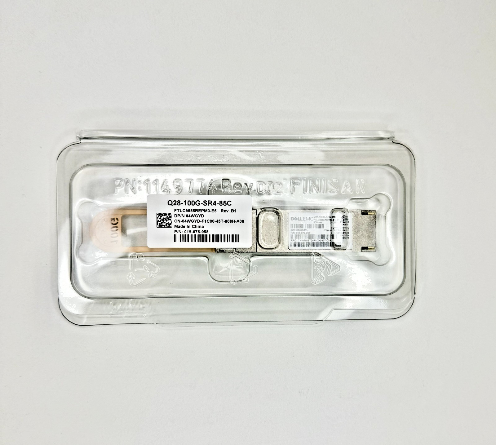 Genuine Dell EMC Q28-100G-SR4 QSFP28 100GBASE-SR4 Transceiver Module MPO 850nm