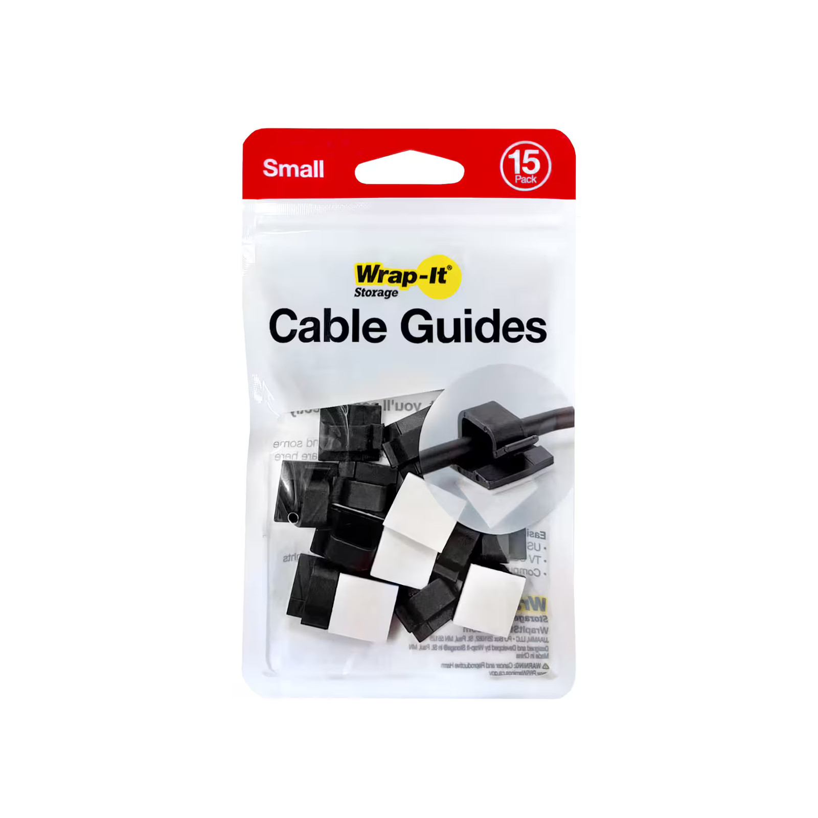 Wrap-It Storage - Cable Guides - Black