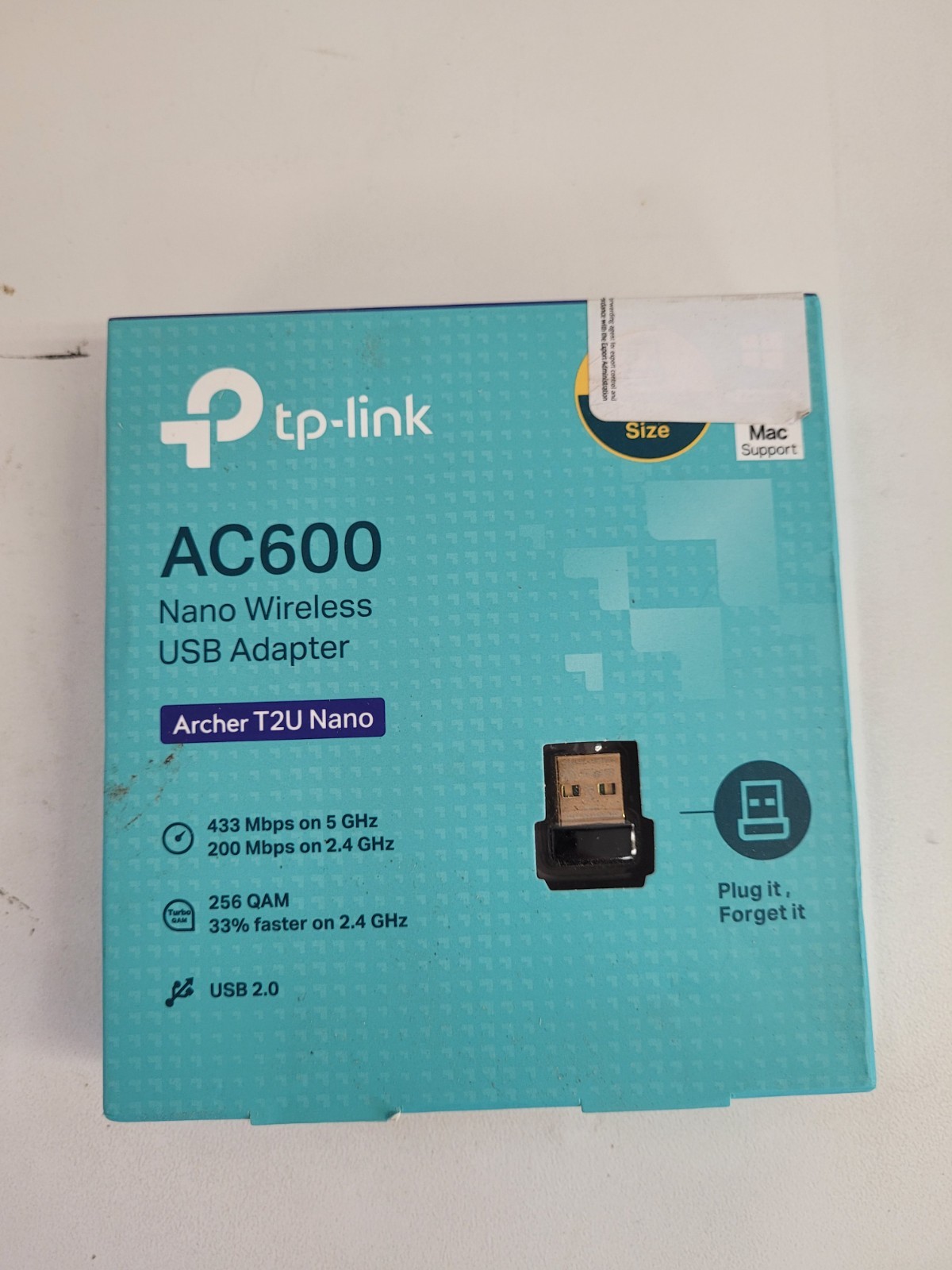 TP-LINK Archer T2U Nano AC600 Dual-Band Nano USB 2.0 WiFi Adapter PC/Mac