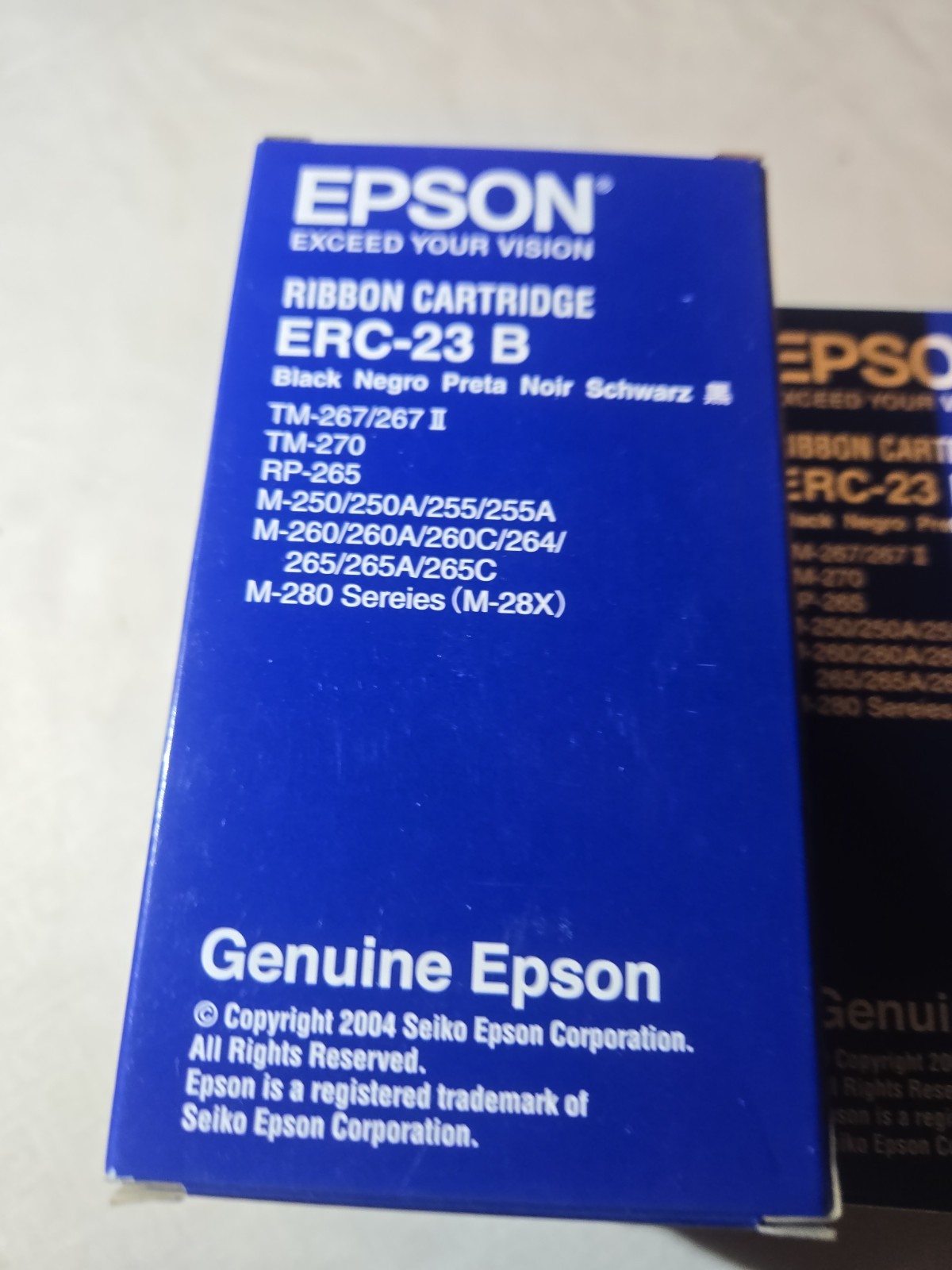 Genuine LOT 10 Epson ERC-23 B Ribbon Cartridge NEW SEAL