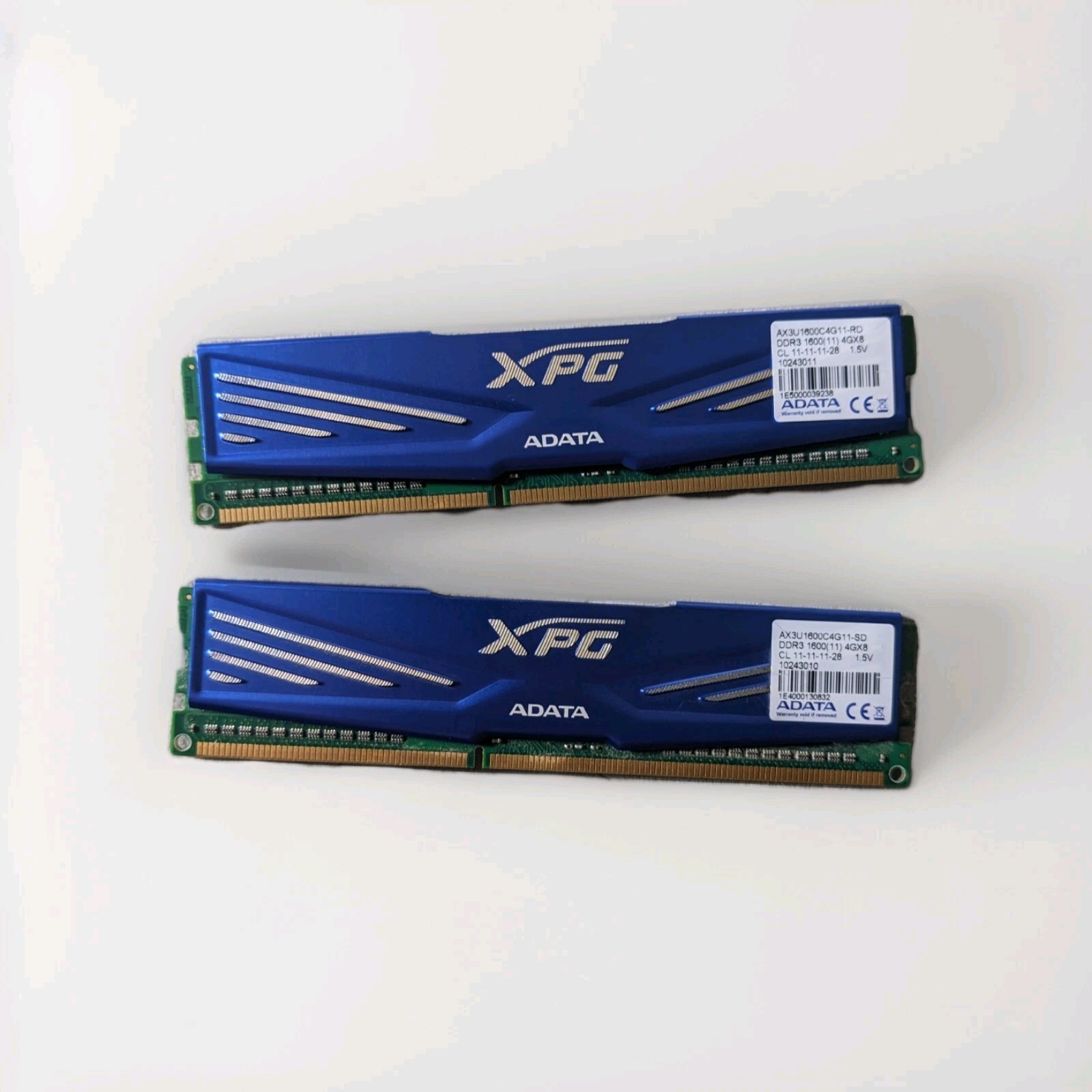 ADATA XPG DDR3 1600MHz 8GB (2x4GB) RAM – Gently Used, Excellent Condition