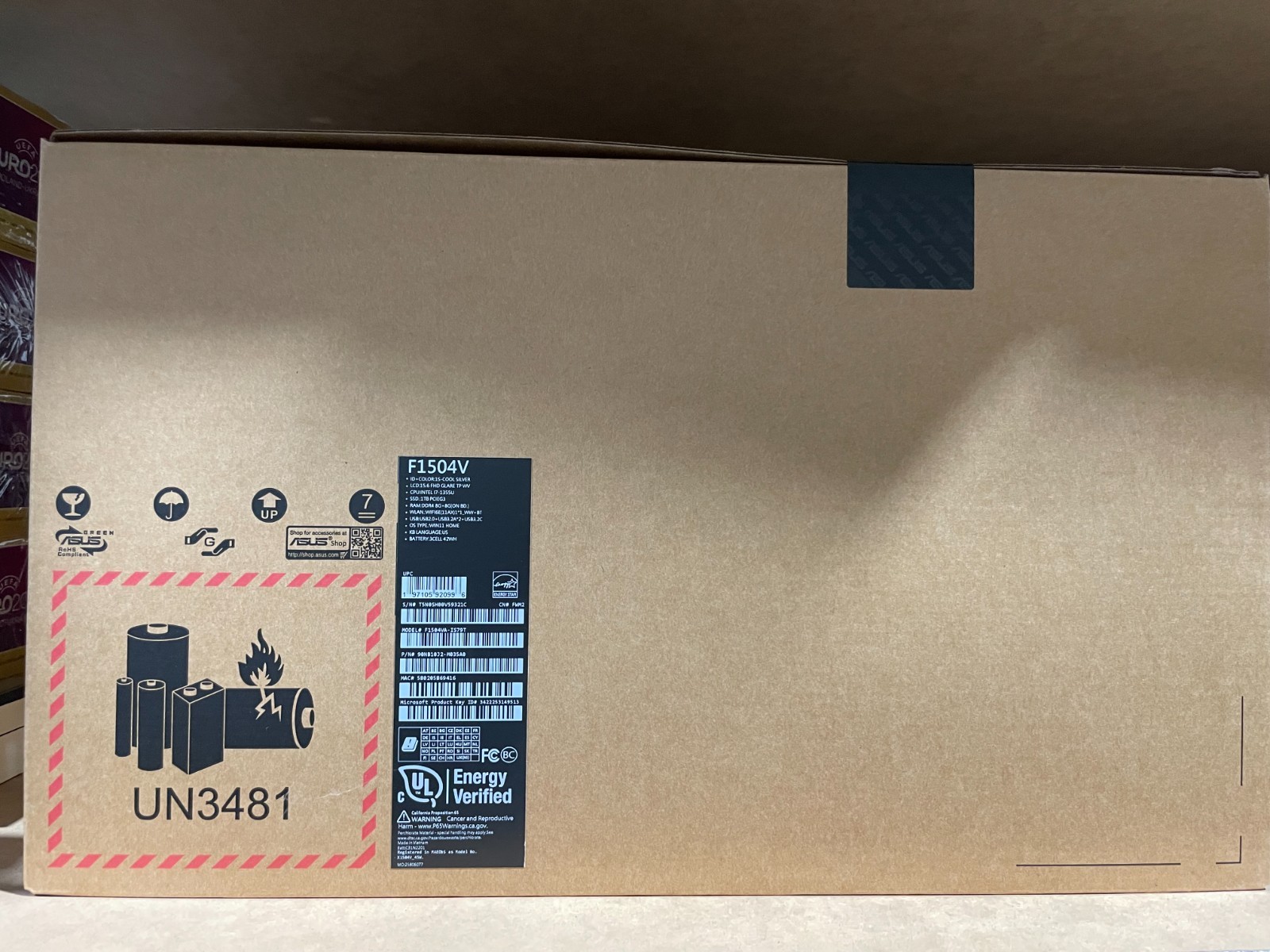 vivobook 15 f1504va-is79t with factory seal